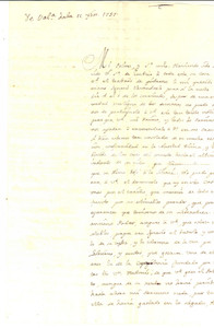 Documento originale, autentico 1757 VALENCIA Don Francisco DE LAGO scrive in morte del fratello Lettera 1