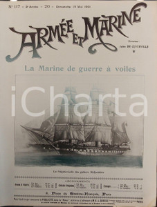 Giornale, rivista storica 1901 ARMEE ET MARINE La Marine de guerre à voiles *Revue année III n° 117 1