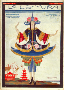 Giornale, rivista storica 1924 LA LETTURA VII centenario stimmate SAN FRANCESCO DANNEGGIATA Anno XXIV n°9 1