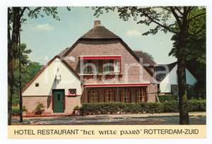 Cartolina originale da collezione 1975 ca ROTTERDAM (OLANDA) HET WITTE PAARD Hotel Restaurant Cartolina FG VINTAGE 1