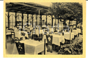 Cartolina originale da collezione 1950 ca ARENZANO GE Ristorante LE CASCINE Terrazza grande a mare Cartolina FG 1