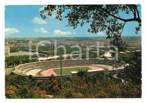 Cartolina originale da collezione 1970 ca ROMA Stadio OLIMPICO e panorama *Cartolina postale VINTAGE FG NV 1