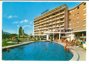 Cartolina originale da collezione 1970 ABANO TERME PD Piscina termale Hotel LA RESIDENCE Cartolina VINTAGE FG VG 1