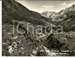 Cartolina originale da collezione 1953 RONCOBELLO BG Veduta panoramica Cartolina a Cecilia GENTILE MORLANI 1