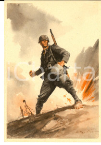 Cartolina originale da collezione 1941 REGIO ESERCITO Cartolina postale granatiere Stampa già PIZZI & PIZIO FG NV 1
