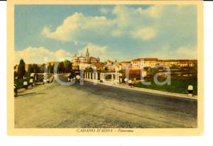 Cartolina originale da collezione 1950 ca CASSANO D ADDA MI Panorama con il ponte Cartolina FG NV 1