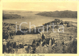 Cartolina originale da collezione 1940 ca PREMENO (VB) Panorama del paese sul Lago MAGGIORE *FG NV 1