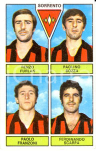 Oggetto da collezione cartaceo PANINI CALCIATORI 1971 - 1972 Figurina SORRENTO Furlan Bozza Franzoni Scarpa 1