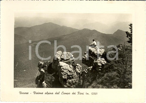 Cartolina originale da collezione 1950 VARESE Veduta della vallata dal CAMPO DEI FIORI Cartolina ANIMATA FG VG 1