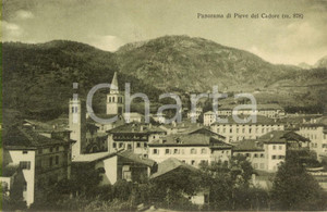 Cartolina originale da collezione 1916 PIEVE DI CADORE BL Panorama del paese Cartolina postale FP VG 1