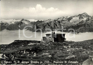 Cartolina originale da collezione 1952 MADONNA DI CAMPIGLIO TN Dolomiti di BRENTA Rifugio Giorgio GRAFFER FG VG 1