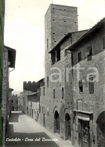 Cartolina originale da collezione 1960 ca CERTALDO FI Veduta della casa del BOCCACCIO Cartolina postale FG NV 1