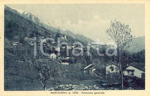 Cartolina originale da collezione 1944 ALA DI STURA (TO) Veduta della frazione MARTASSINA *Cartolina FP VG 1
