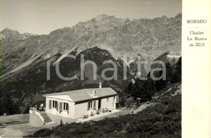 Cartolina originale da collezione 1962 BORMIO (SO) Veduta dello Chalet LA ROCCA *Cartolina postale ANIMATA FG VG 1