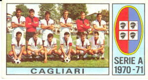 Oggetto da collezione cartaceo PANINI - CALCIATORI 1970 - 1971 Figurina CAGLIARI formazione *Serie A Valida (5) 1
