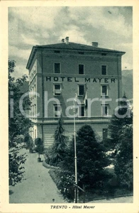 Cartolina originale da collezione 1930 ca TRENTO Veduta dell hotel MAYER Cartolina postale FP NV 1
