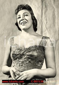 Cartolina originale da collezione 1965 ca CARLA BONI Foto seriale cartolina FG NV 1