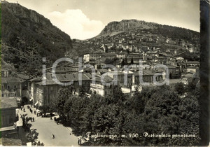 Cartolina originale da collezione 1955 TAGLIACOZZO AQ Veduta panoramica del paese Cartolina ANIMATA FP VG 1