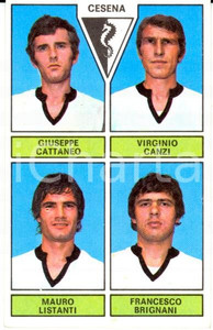 Oggetto da collezione cartaceo PANINI - CALCIATORI 1971 - 1972 Figurina CESENA Cattaneo Canzi Listanti Brignani 1