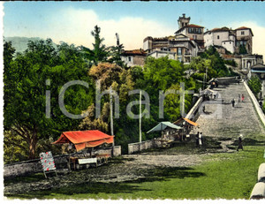 Cartolina originale da collezione 1957 VARESE Veduta del SACRO MONTE - Ristorante MILANO *Cartolina ANIMATA FG VG 1