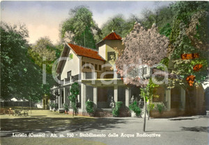 Cartolina originale da collezione 1955 LURISIA (CN) Stabilimento delle Acque Radioattive ^Cartolina ANIMATA FG VG 1