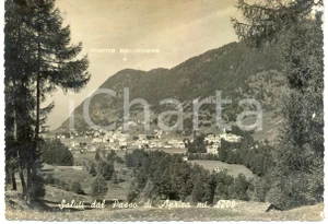 Cartolina originale da collezione 1958 PASSO APRICA SO Panorama del paese e Monte BELVEDERE Cartolina FG VG 1