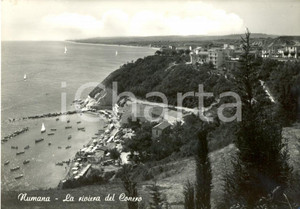 Cartolina originale da collezione 1963 NUMANA (AN) La riviera del CONERO  *Cartolina postale FG VG 1
