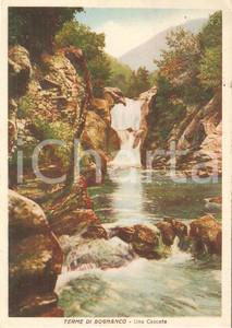 Cartolina originale da collezione 1942 TERME DI BOGNANCO VB Una cascata Cartolina FG VG 1