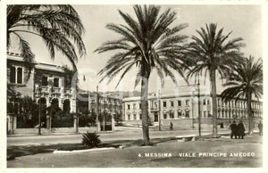 Cartolina originale da collezione 1943 MESSINA Scorcio panoramico di Viale PRINCIPE AMEDEO Cartolina FP NV 1