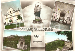 Cartolina originale da collezione 1964 GAVI AL Santuario Nostra Signora della Guardia Cartolina FG VG 1