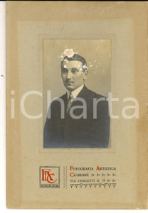 Fotografia d epoca originale 1910 CUORGNE  Ritratto di giovane uomo Fotografia Artistica 10x15 DANNEGGIATA 1