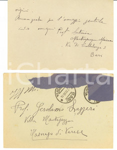 Autografo originale 1940 BARI Lettera prof.ssa Caterina MASTROPASQUA MAISANO Autografo 1