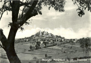 Cartolina originale da collezione 1962 MONTIGLIO MONFERRATO AT Veduta panoramica del paese Cartolina postale FG 1