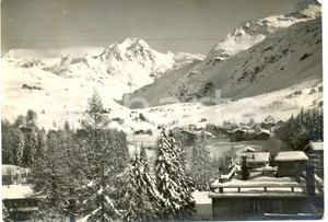 Cartolina originale da collezione 1952 MADESIMO (SO) Veduta del paese e Valle SPLUGA *Cartolina FG VG 1