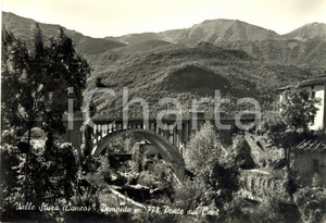 Cartolina originale da collezione 1960 ca DEMONTE CN Ponte sul torrente CANT in Valle STURA Cartolina FG VG 1