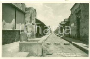 Cartolina originale da collezione 1945 ca POMPEI NA Veduta di Via dell Abbondanza Cartolina FP NV 1
