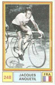 Oggetto da collezione cartaceo PANINI  SPRINT 1971 Figurina valida Jacques ANQUETIL n. 248 Ciclismo 1