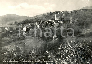 Cartolina originale da collezione 1957 SAN COLOMBANO BELMONTE (TO) Panorama generale *Cartolina postale FG VG 1