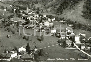 Cartolina originale da collezione 1950 ca ALAGNA VALSESIA (VC) Scorcio panoramico del paese *Cartolina postale FG 1