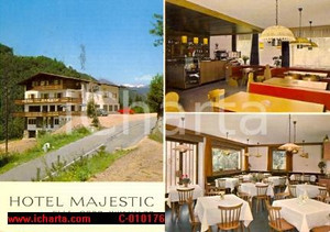 Cartolina originale da collezione 1972 BRESSANONE BZ Vedutine Hotel MAJESTIC Cartolina VINTAGE FG VG 1