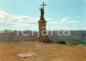 Cartolina originale da collezione 1971 BOBBIO PC Statua del Redentore su Vetta del Monte PENICE Cartolina FG VG 1