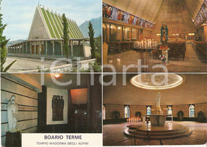 Cartolina originale da collezione 1971 DARFO BOARIO TERME BS Tempio Madonna ALPINI Vedutine Cartolina FG VG 1