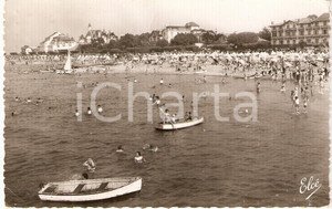 Cartolina originale da collezione 1956 ARCACHON (F) GIRONDE Spiaggia e Casino GRAND HOTEL DE FRANCE *Cartolina FP 1