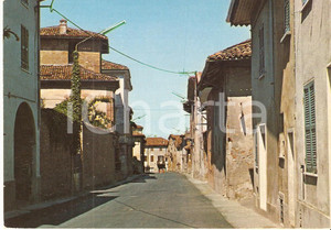 Cartolina originale da collezione 1980 ca CASSINE AL I cortili di via San Realino Cartolina FG NV 1