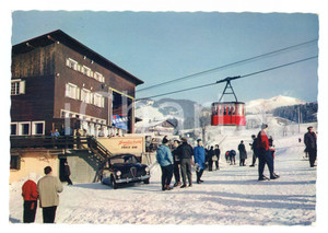 Cartolina originale da collezione 1975 ca MEGEVE F Partenza della teleferica di ROCHEBRUNE Mont Blanc Cartolina 1