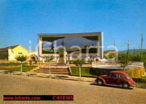 Cartolina originale da collezione 1985 ca SANTA CRUZ DO SUL BRAZIL MAGGIOLONE Monumento Imigrante Alemao FG NV 1
