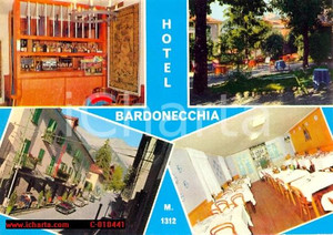 Cartolina originale da collezione 1970 ca BARDONECCHIA (TO) Hotel Ristorante Vedutine VINTAGE *Cartolina FG NV (5) 1