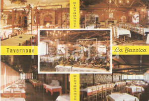 Cartolina originale da collezione 1970 ca FRASCATI (RM) Ristorante Tavernone LA BAZZICA *Cartolina VINTAGE FG NV 1