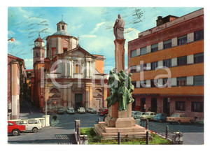Cartolina originale da collezione 1972 FROSINONE Piazza della LIBERTA' con FIAT 110 R *Cartolina VINTAGE FG VG 1