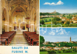 Cartolina originale da collezione 1975 ca FUBINE AL Vedutine del paese Cartolina FG NV 1